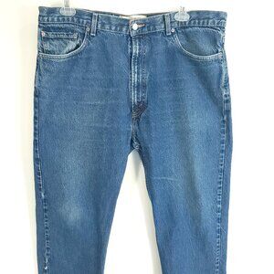 Vtg Levi's Jeans Men's 42x30 505 Regular Fit Blue Denim Distressed